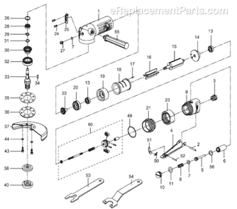 Part Location Diagram of 2050484703 Chicago Pneumatic End Plate